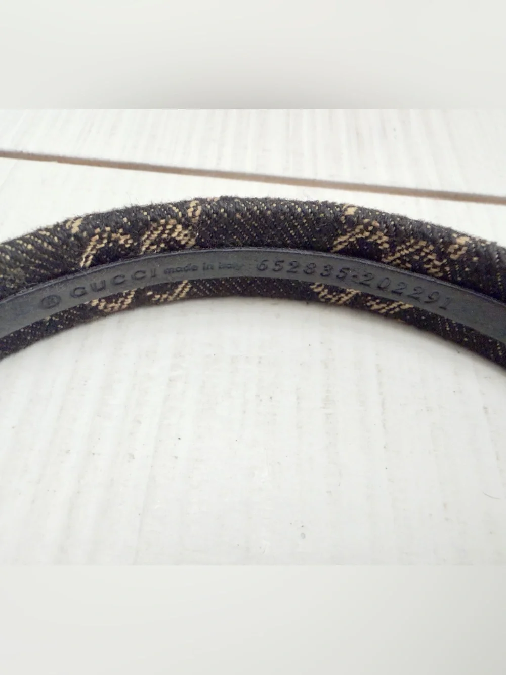 Gucci Black Denim Headband